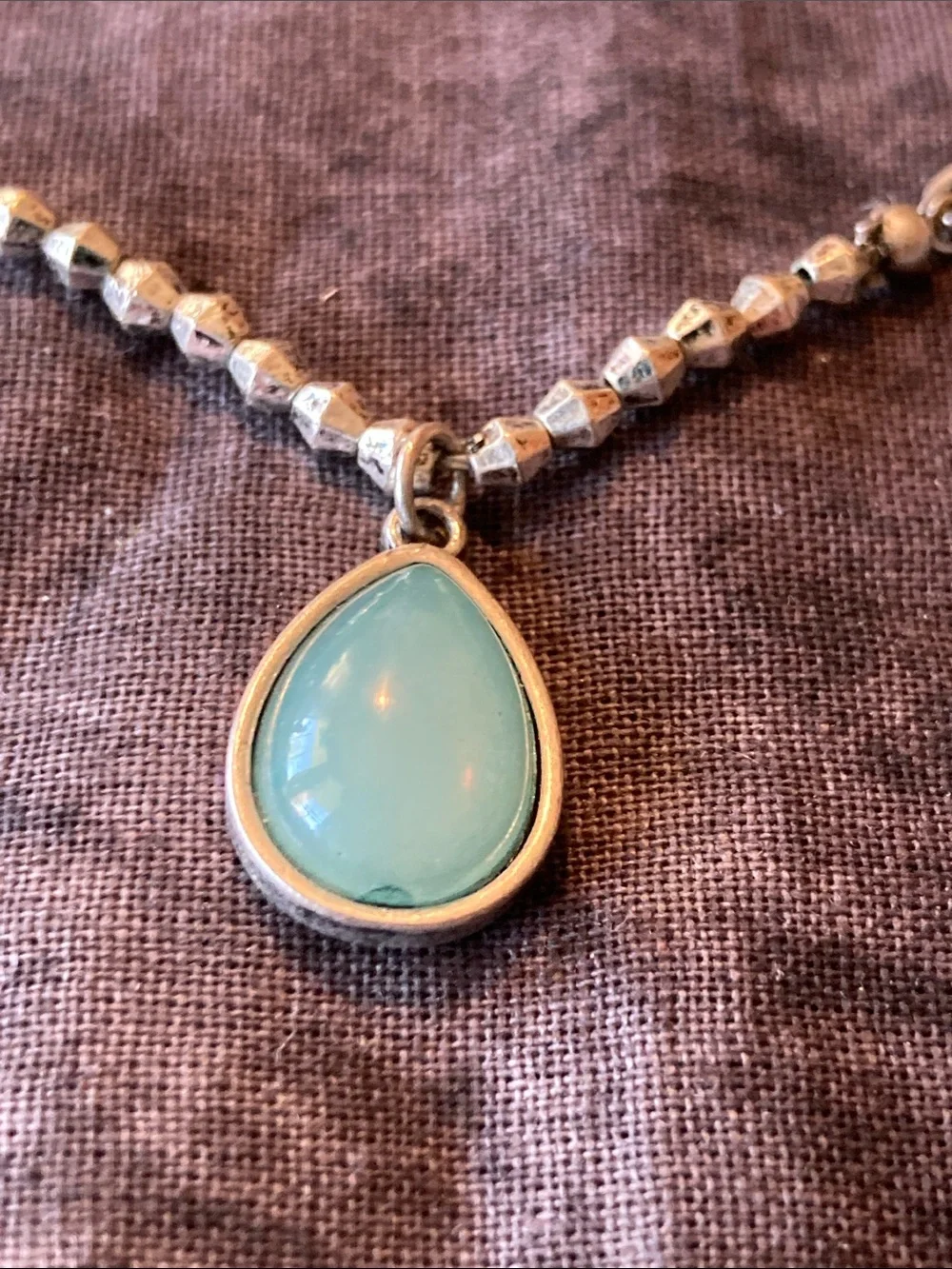 Multi Strand Crystal Bead & Pendant Necklace